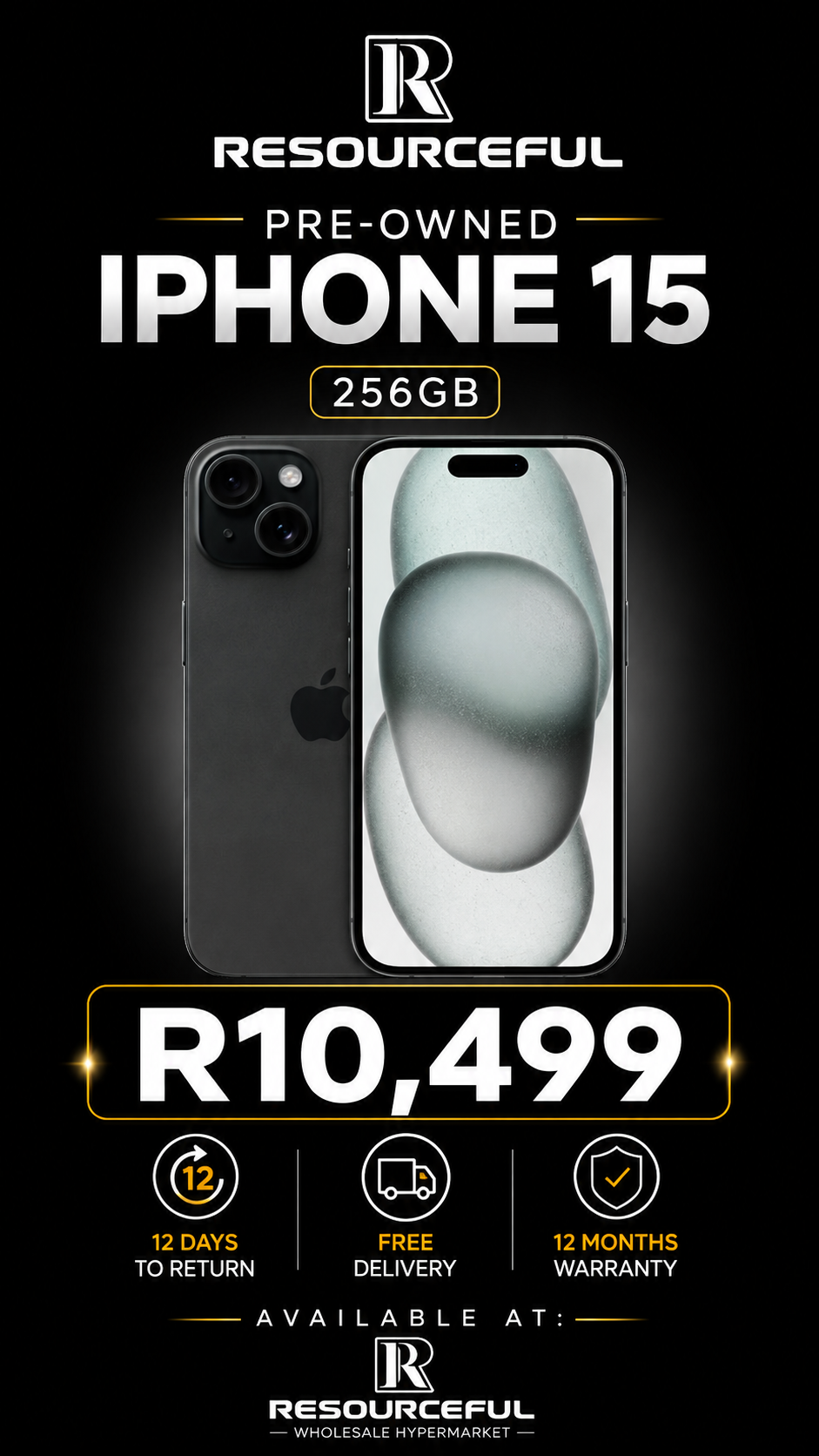 Pre-owned Apple iPhone 15 – 256GB